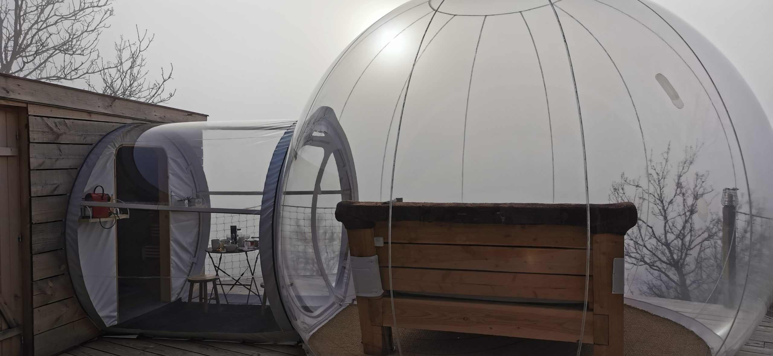 Dormir dans une bulle en Ardèche N'oublie Jamais