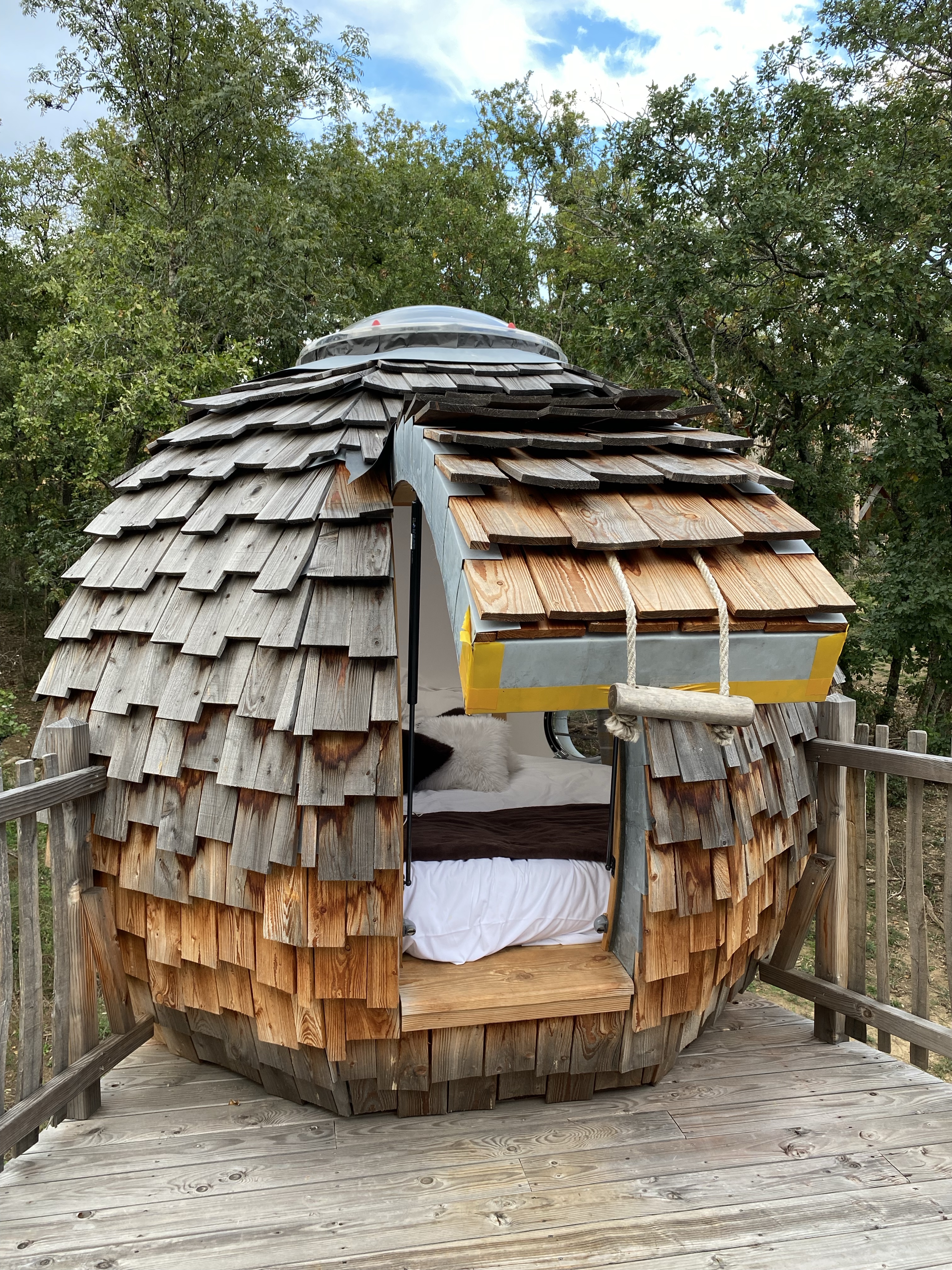 Cabane Lov'Nid - Cabanes perchées du Safari de Peaugres