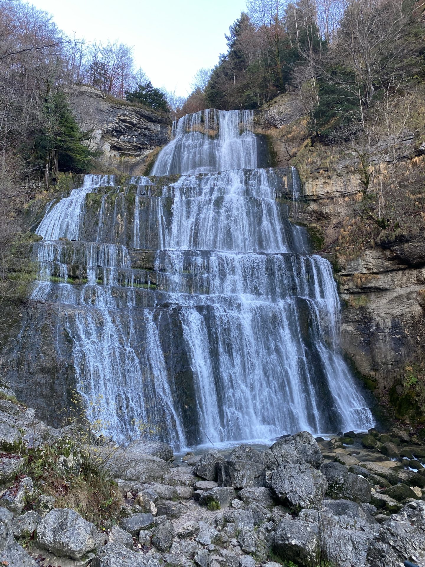 cascade de l eventail jura