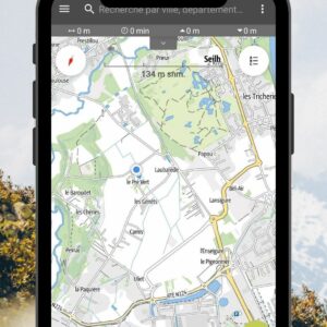 Capture écran application Outdooractive carte IGN
