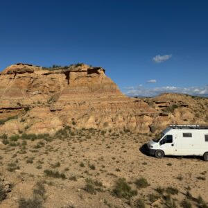 dormir en van dans le désert des monegros - 1