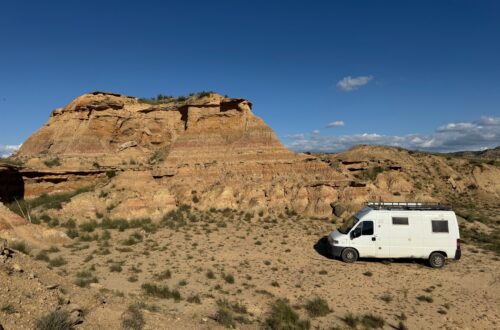 dormir en van dans le désert des monegros - 1