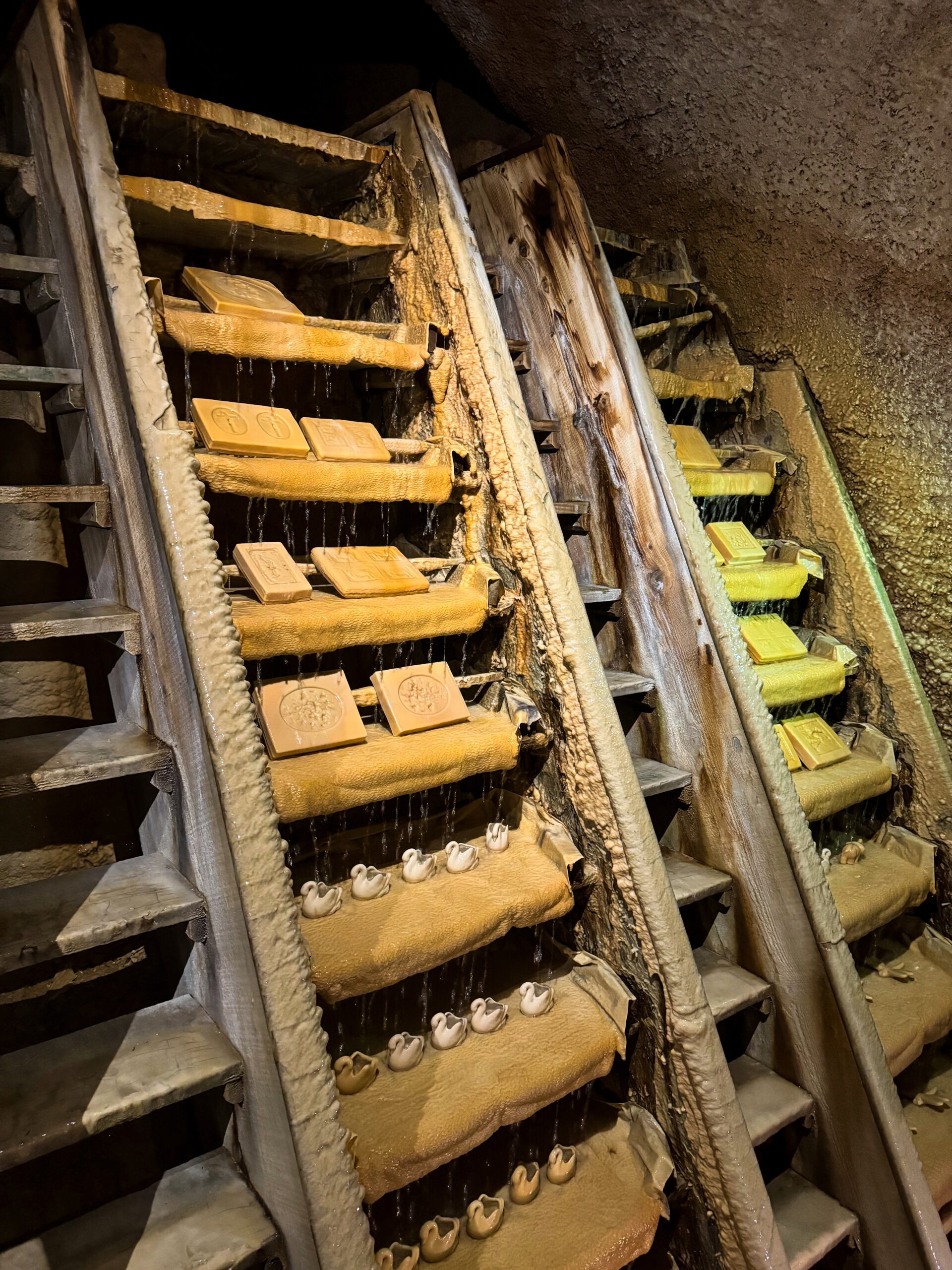 Visite des Fontaines Pétrifiantes de Saint-Nectaire autorisée aux chiens.